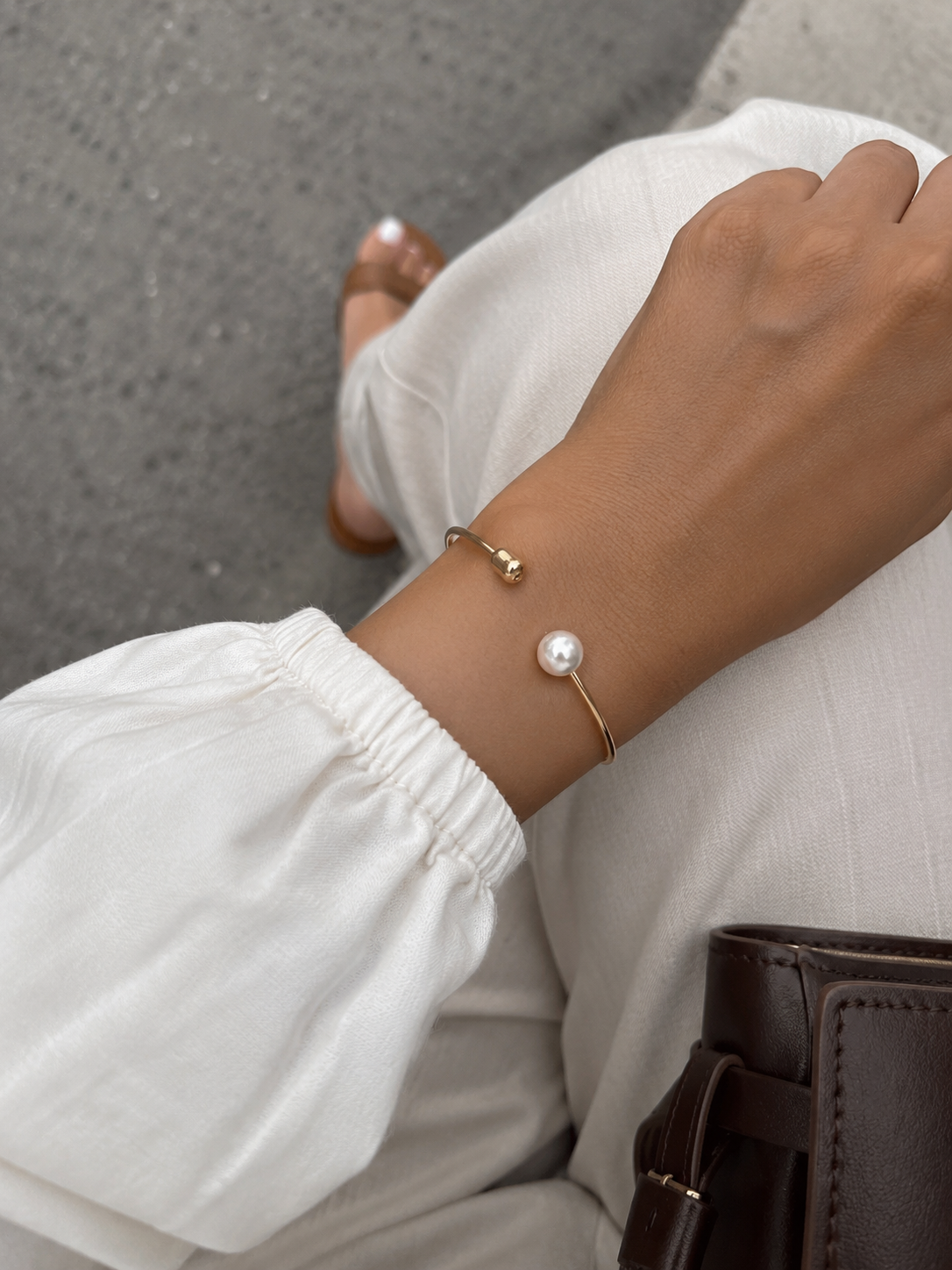 ANHA Bangle with pearl